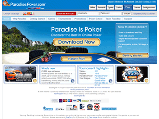 Visit the Paradise Poker Website today!