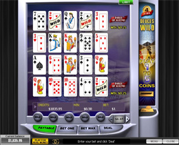 4 Line Deuces Wild Poker Screenshot