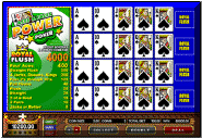 Screenshot of Power Poker Aces and Faces Poker Game.