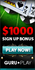 Claim Your Welcome bonus at Guru Play Poker Room